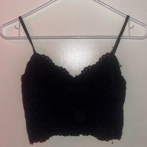 H&M Black Lace Top